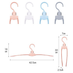 چوب لباسی آیما مدل تاشو مجموعه 6 عددی
